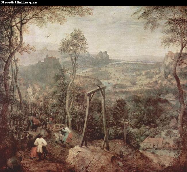 Pieter Bruegel the Elder Painting of a gallow